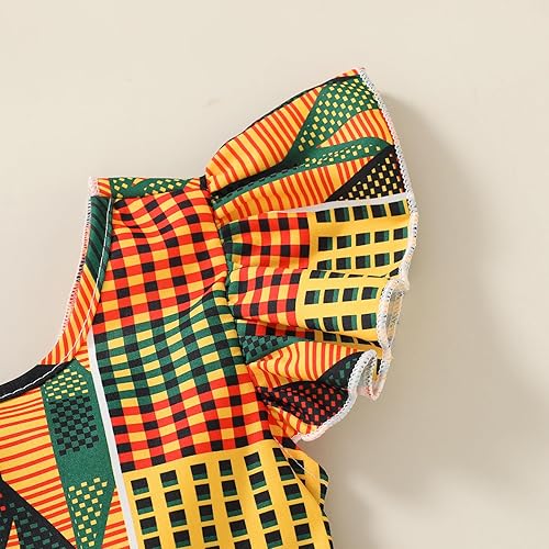 Vista 5 de YOUNGER TREE - Conjunto de ropa para bebé, diseño africano Dashiki Ankara