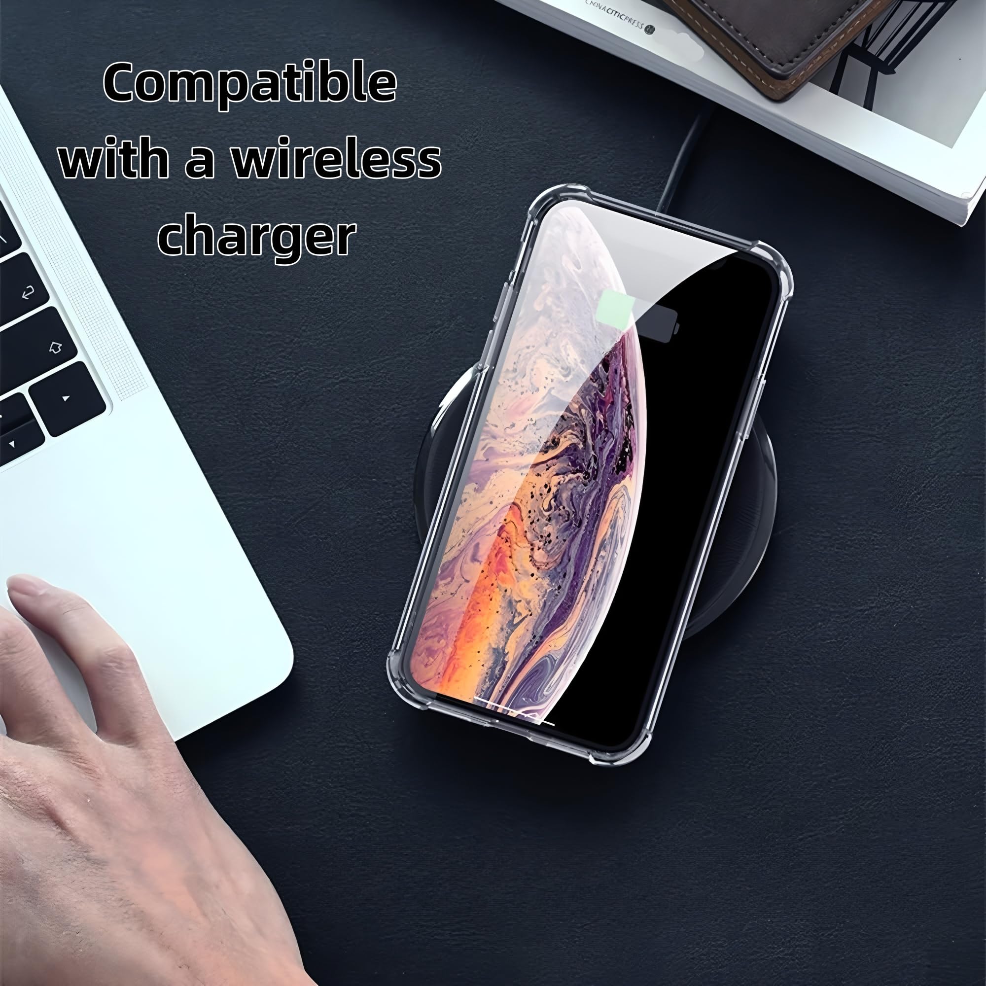 FUNDA PARA IPHONE 14 PRO MAX 6.7 TPU SILICONA ANTI GOLPES REFORZADA + CRISTAL e