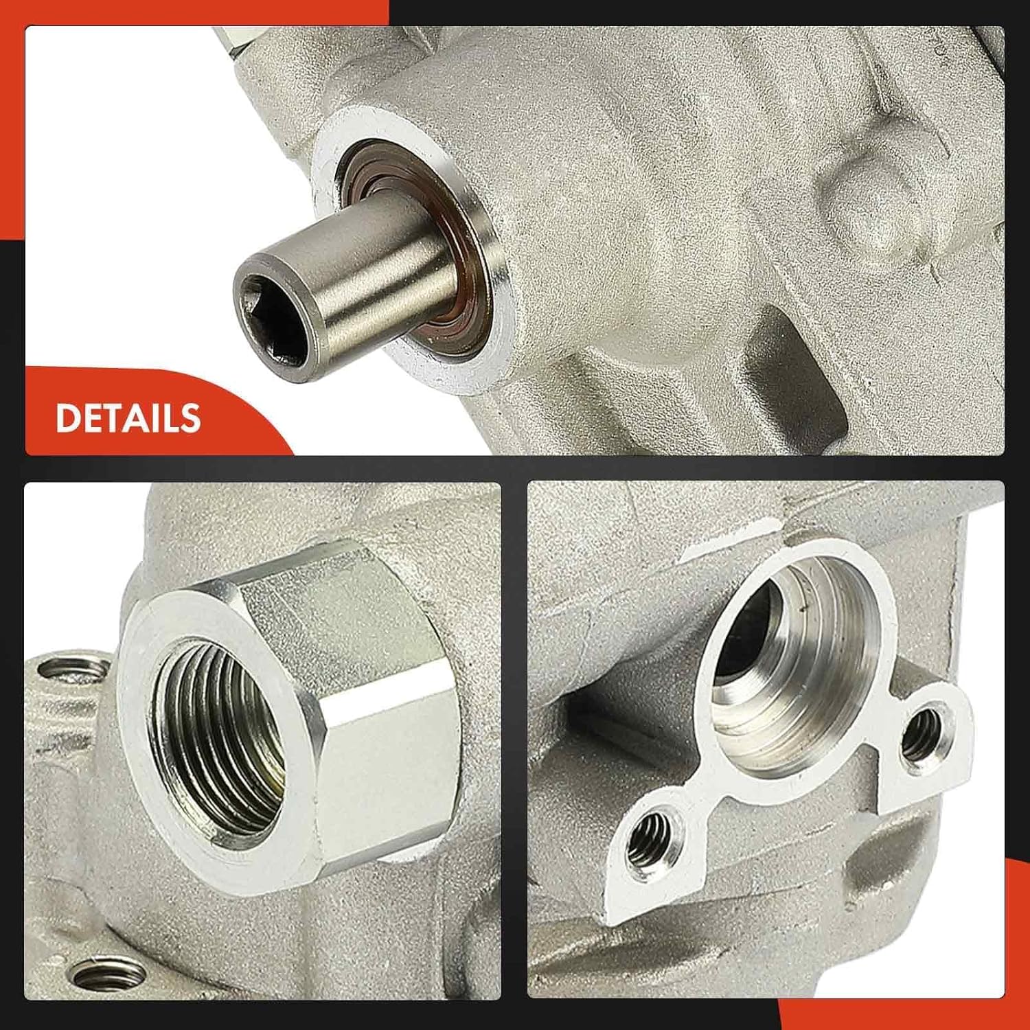 A-Premium Power Steering Pump, Compatible with Cadillac STS 2005-2010, 4.4L 4.6L