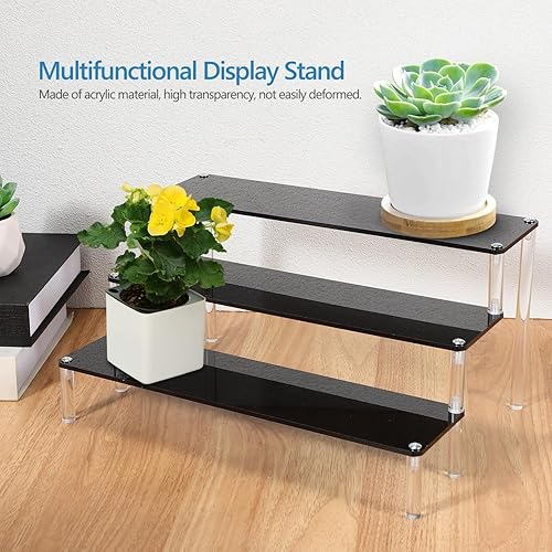 Miniatura 6 de Cabilock Soporte elevador de acrílico con niveles para figuras, juguetes y organizador de tocador