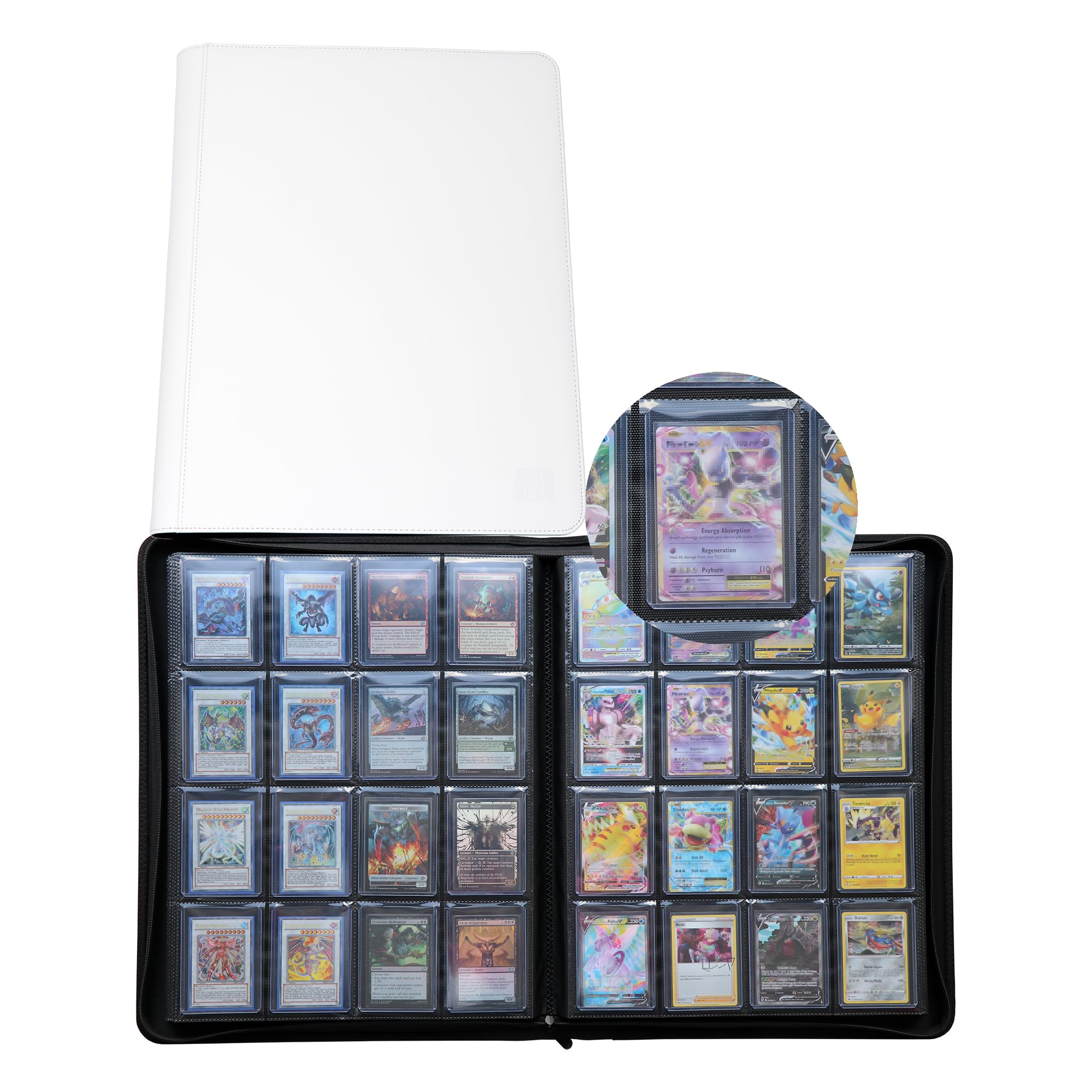 Amazon.com: Rieton 16 Pocket Toploader Binder, Holds 640 Top Loaders ...