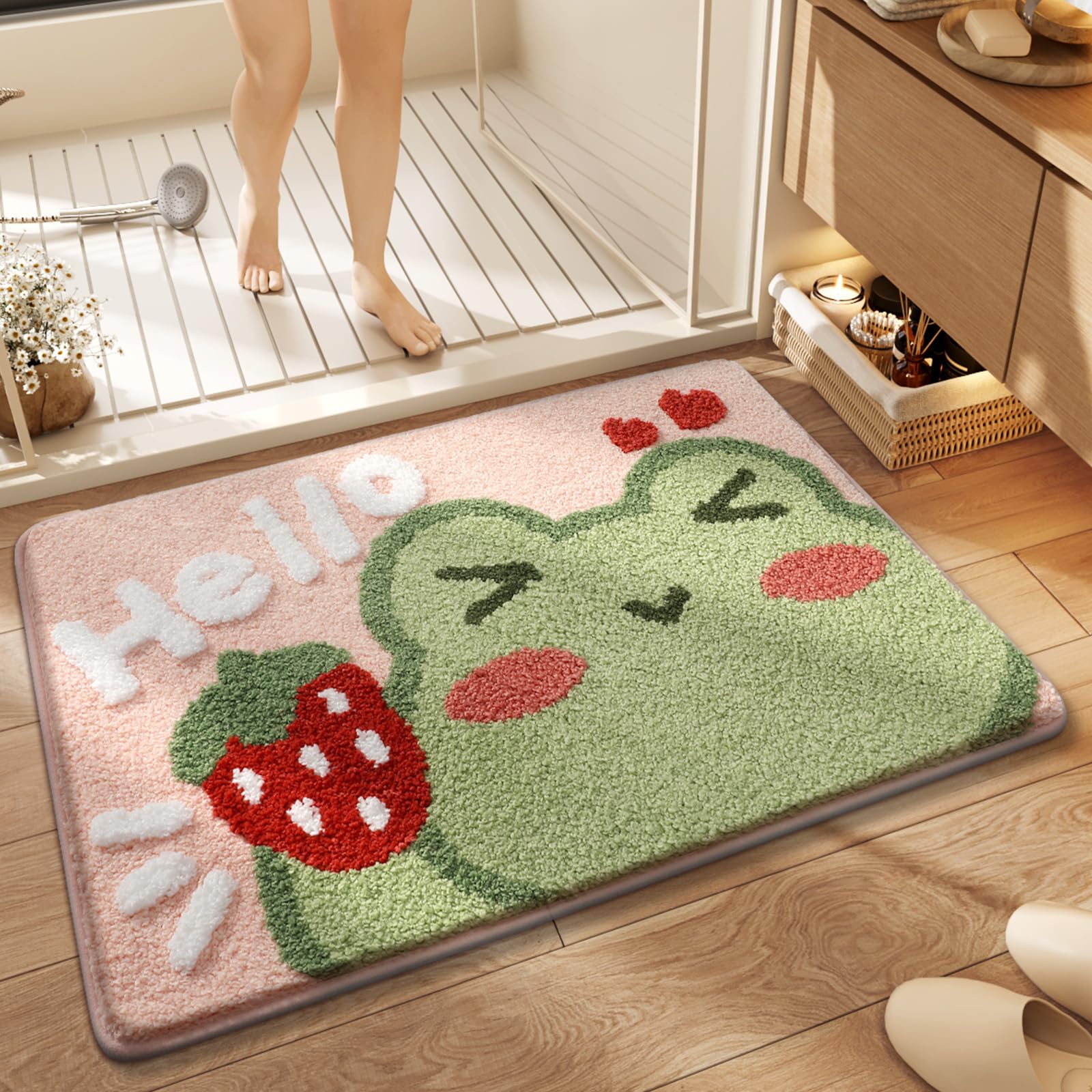 Tapis de bain antidérapant fini les glissades sortie de douche