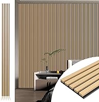 Vista 14 de Art3d 2 Paneles Acústicos de Listones de Madera para Pared y Techo - Panel 3D Ranurado de Absorción de Sonido con Acabado de Madera - Olmo Blanco