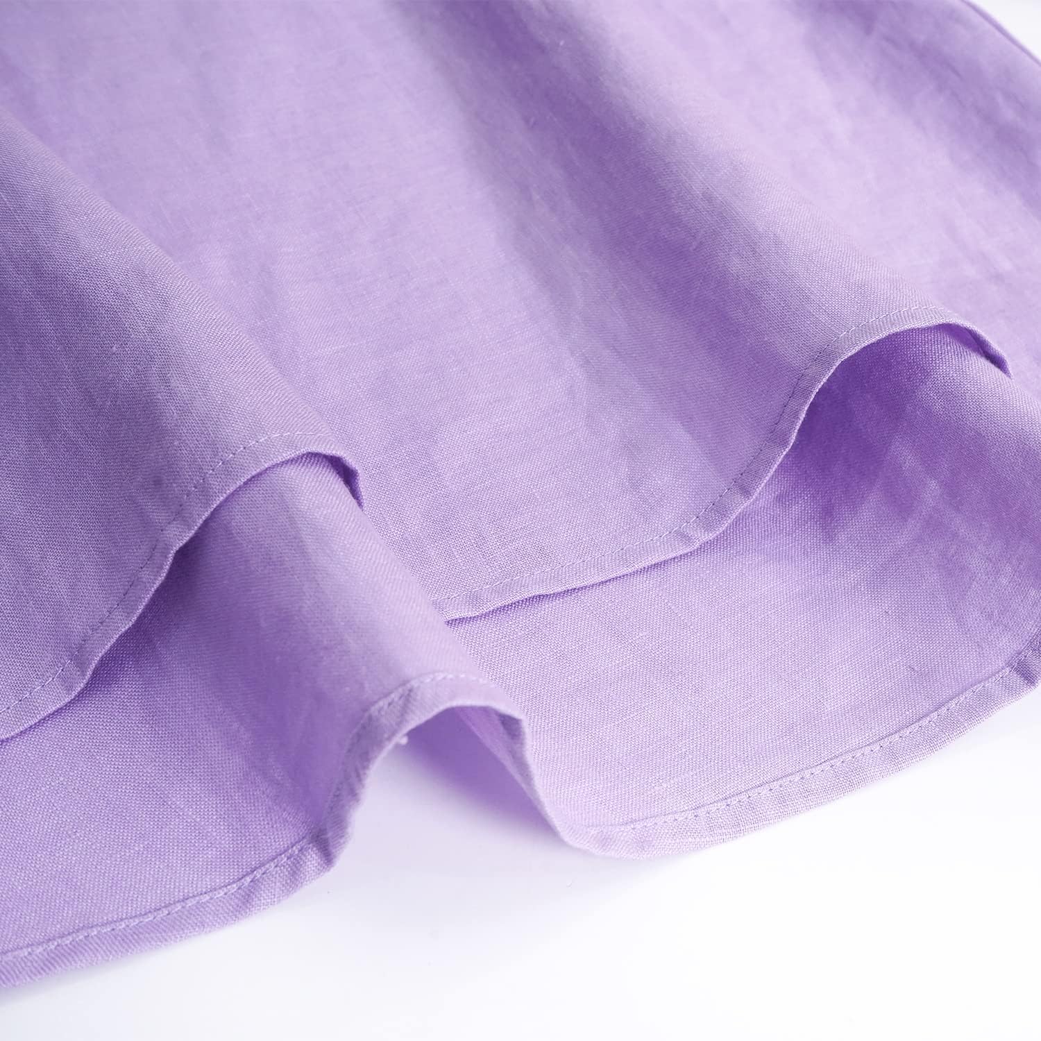 Amazhiyu Women's Linen 3/4 Sleeve Blouse Crew Neck Summer Casual Tops Loose Fit - Image 4