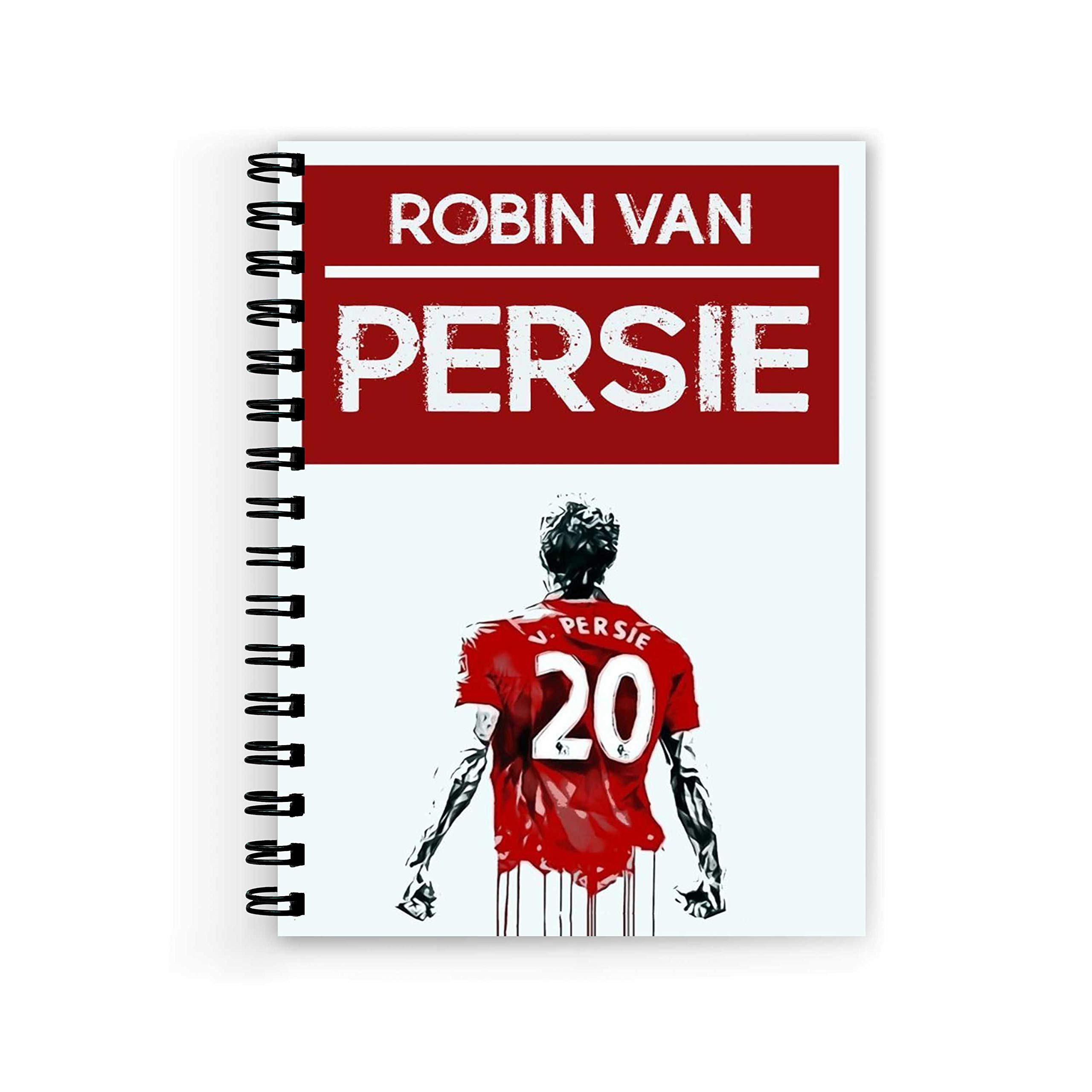 Plan To Gift Robin Van Persie Printed Designer Wire Bound unruled Paper Sheets (160 Pages) Notebooks & Diary