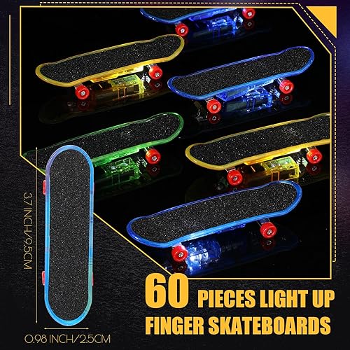 Miniatura 3 de 60 piezas de mini patineta con luz para el día de San Valentín, patinetas pequeñas para niños, patinetas pequeñas para intercambio de aula, regalo