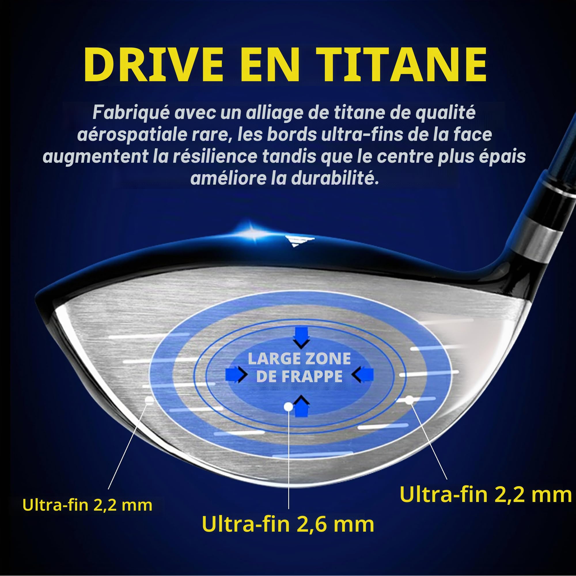 PGM G300 Lot complet de clubs de golf hybrides pour homme Titane #1 avec biais en fer haute résistance avec sac de support (droitier, 12 bâtons, rigides)