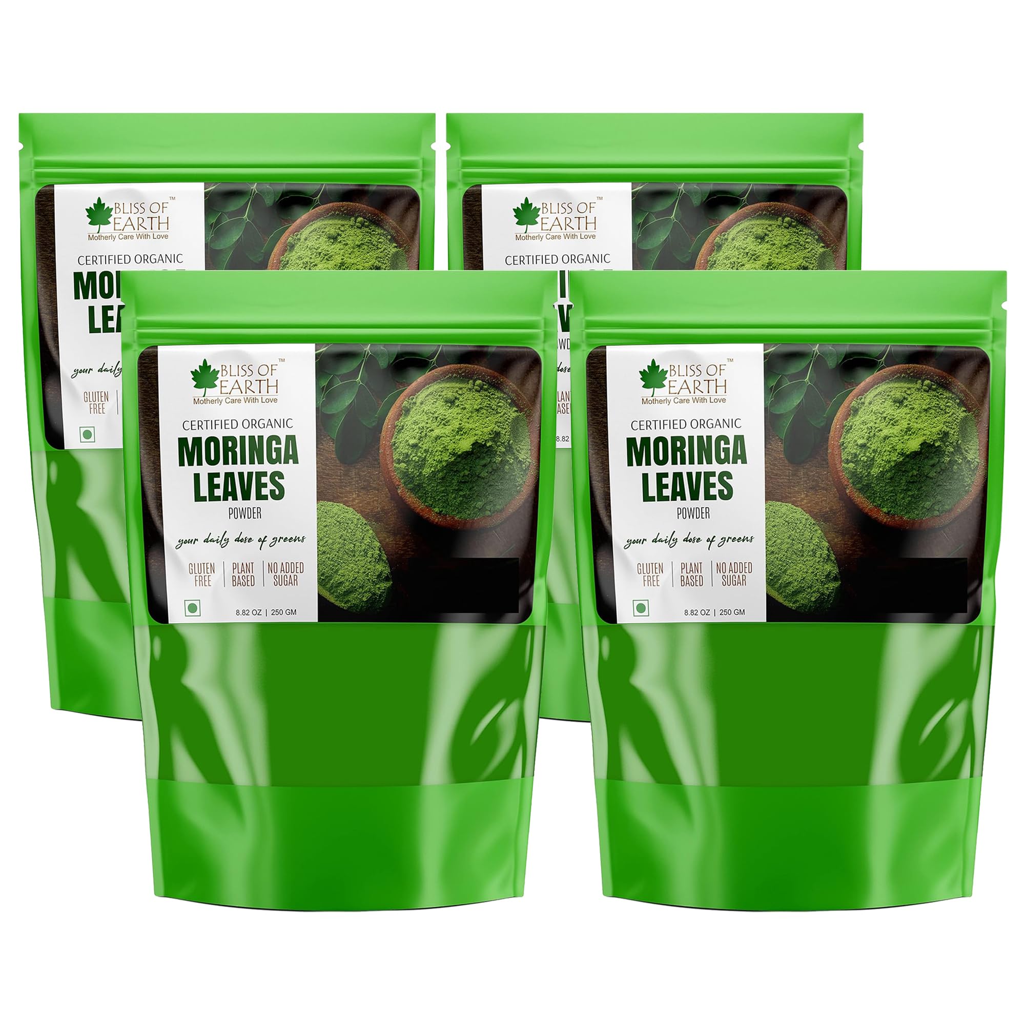 Sponsored Ad – Bliss of Earth Moringa Leaves Powder, Organic Herbal Superfood, Antioxidant-Rich, Supports Digestion & Immunity, Perfect for Tea & Smoothie – Pack of 4 x 250g