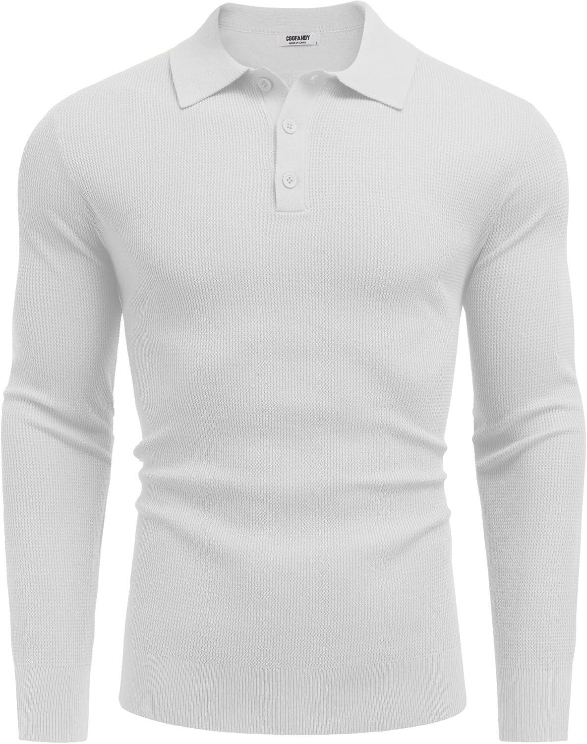 COOFANDY Men's Knit Polo Long Sleeve Sweaters Collared Polo Sweater Casual Dress Pullover Fashion Golf Sweaters - Image 6