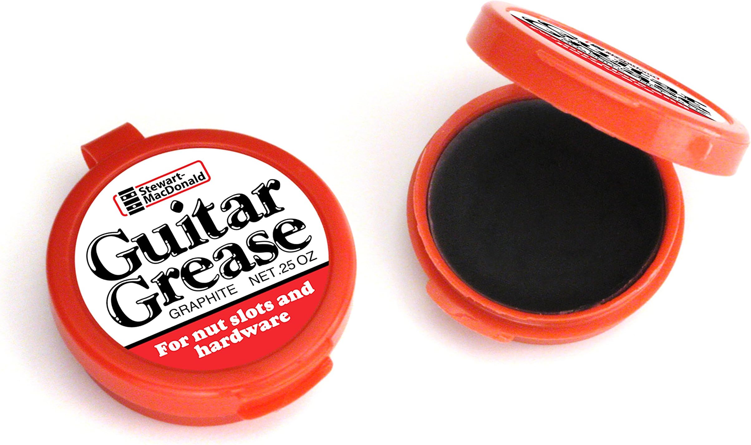 StewMac Guitar Grease Graphite Lubricant Paste for Nut and Saddle Slots, Truss Rod Nuts and Guitar Hardware Pivot Points, 0.25-oz Container