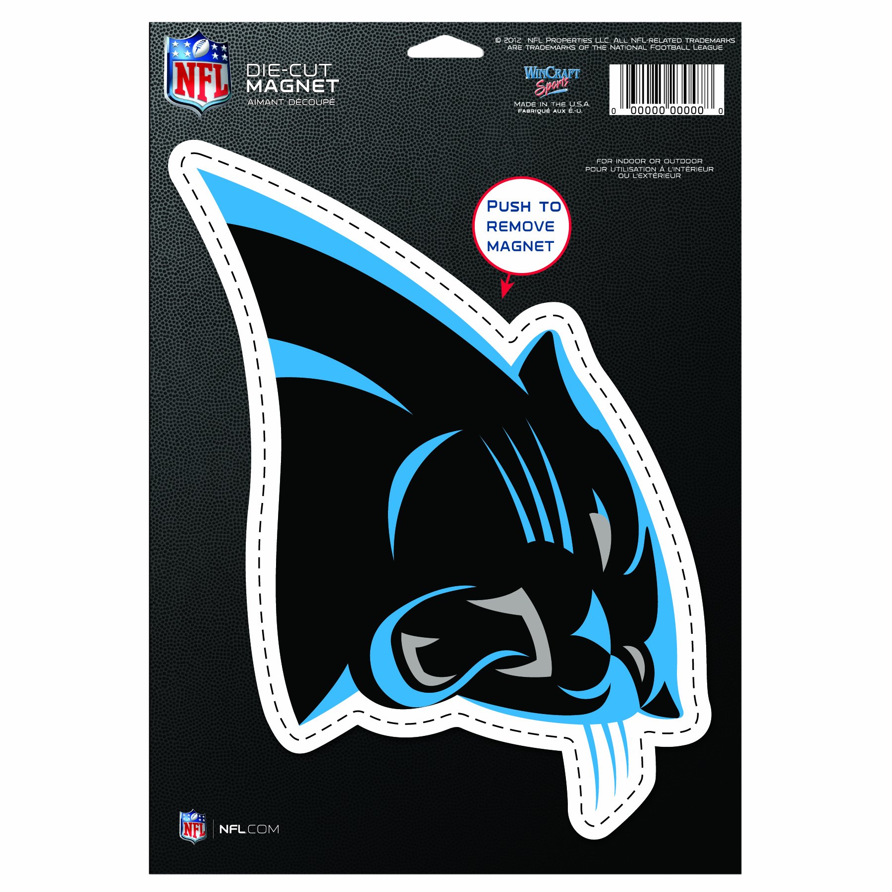 NFL Carolina Panthers Die Cut Logo Magnet