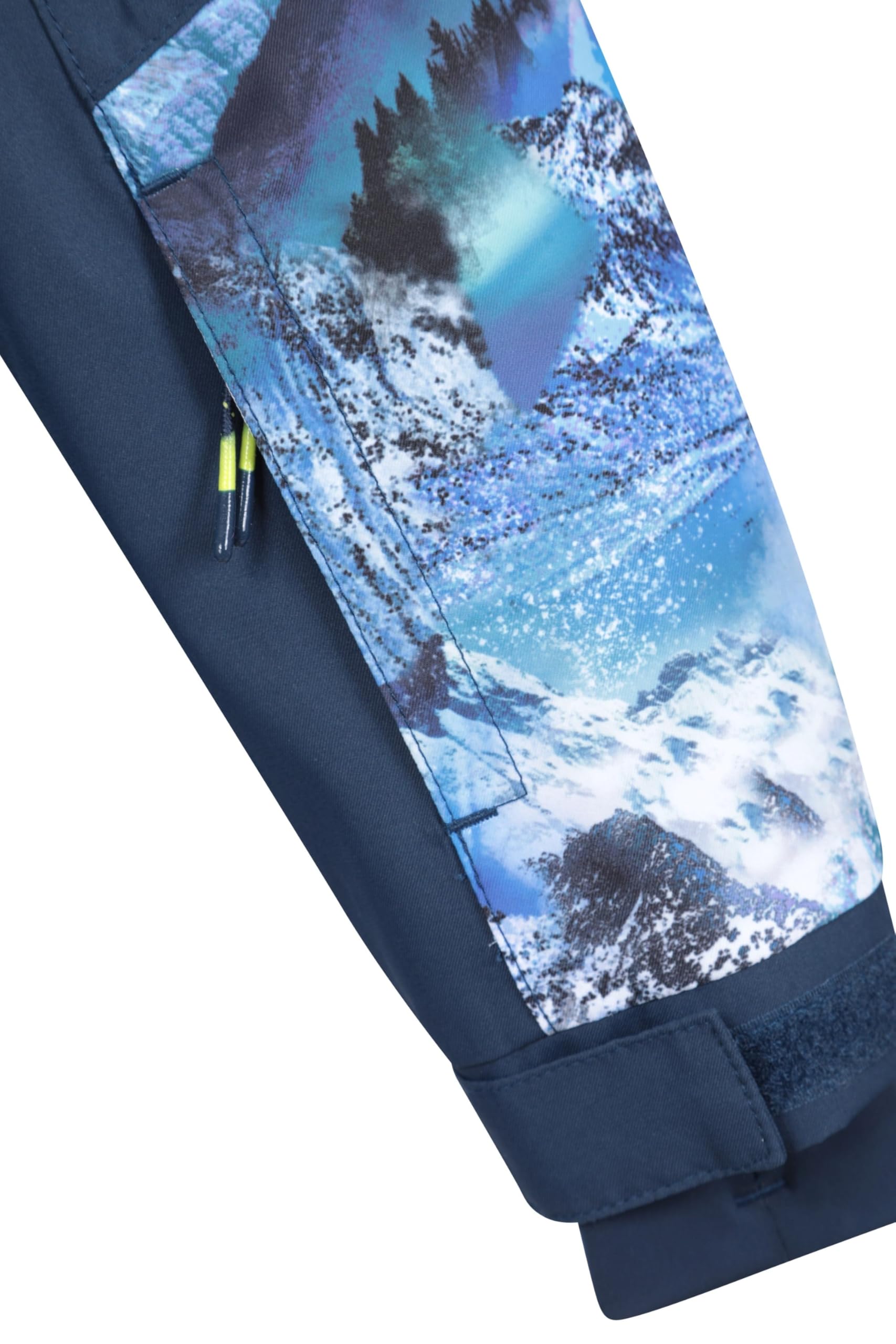 Mountain Warehouse Veste de Ski imperméable Himalayan pour Enfant - Veste d'hiver Respirante, Coutures étanches, Capuche Amovible, Jupe Pare-Neige intégrée