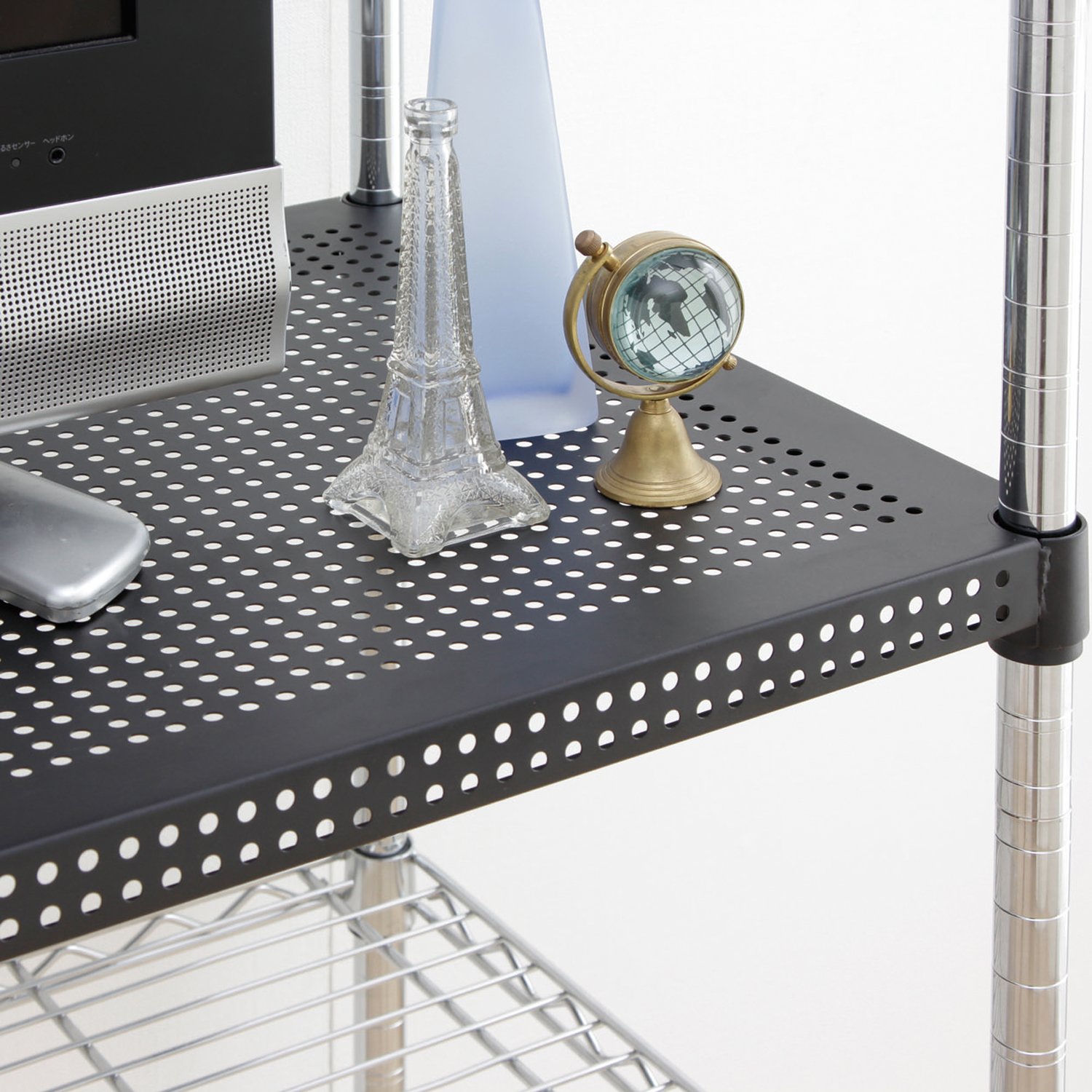 アイリスオーヤマ　メタルラック　ブラック　＋パネル1枚 IRIS OHYAMA（アイリスオーヤマ） スチールラック メタルラック パーツ