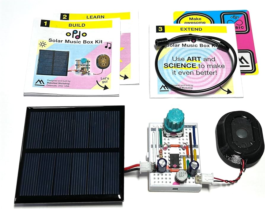 Amazon.com: opdo Solar Music Box Kit | Turn Sunlight into Sound