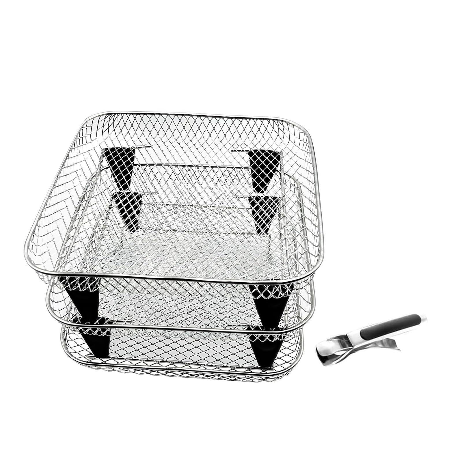 Rejilla para Freidora de Aire, Fácil de Limpiar, Apilable, para Secar Alimentos en La Cocina Y en Casa.