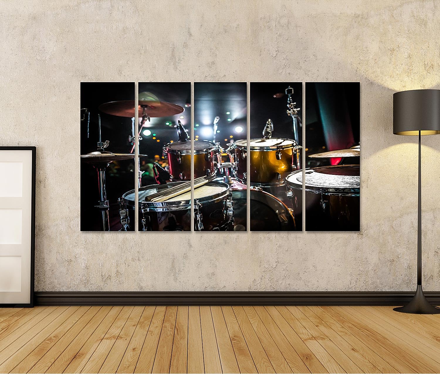 islandburner Bild auf Leinwand Schlagzeug Konzert Hintergrundbeleuchtung Bühne Musik Veranstaltungsor Bilder Wandbilder Poster