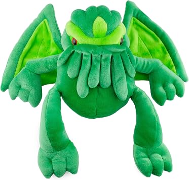 Toy Vault Cthulhu Plush, 12-Inch; Stuffed Horror Toy Based on H.P. Lovecrafts Weird Fiction, Medium Size