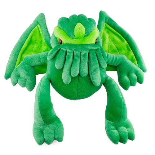 Toy Vault Cthulhu Plush, 12-Inch; Stuffed Horror Toy Based on H.P. Lovecraft's Weird Fiction, Medium Size