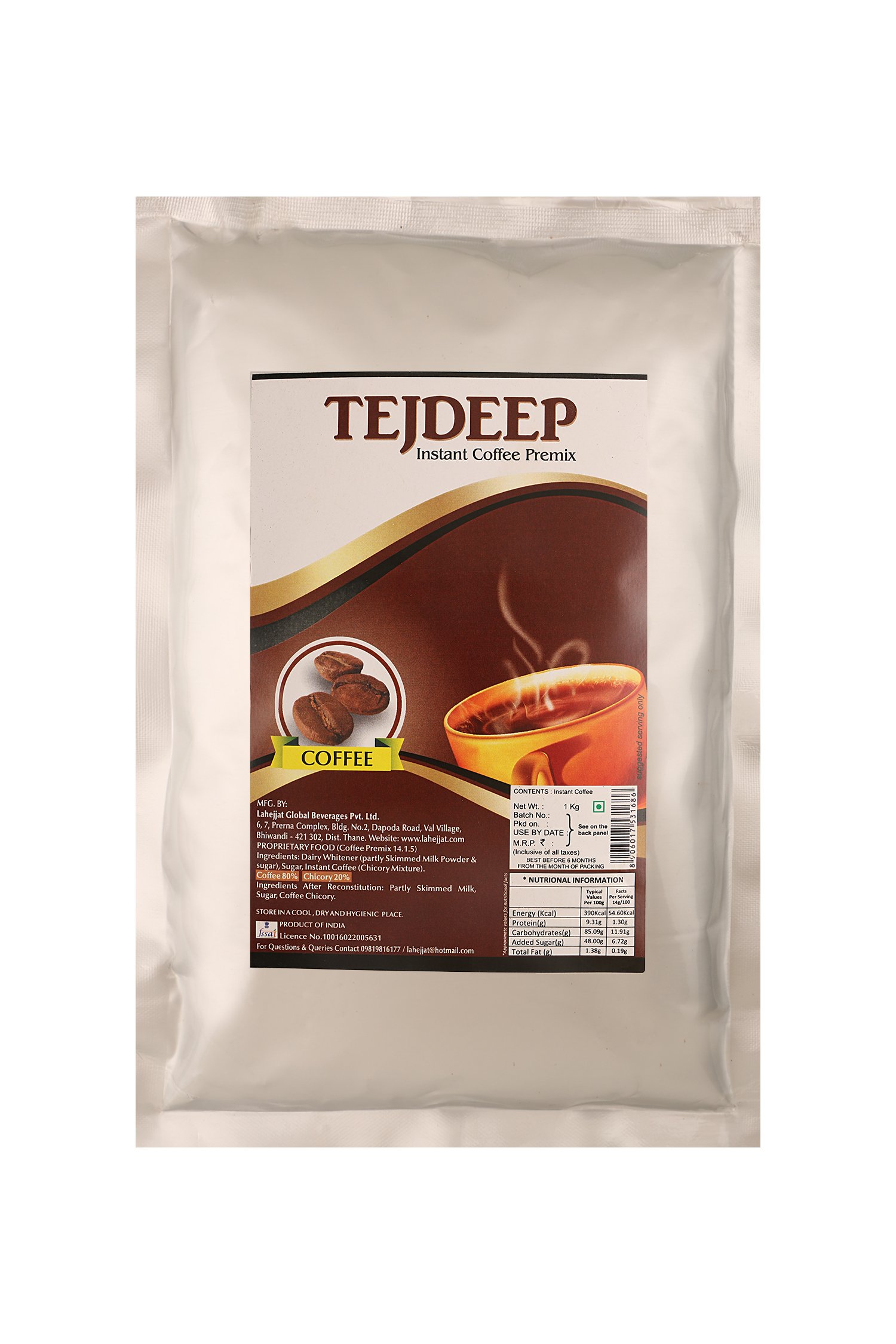 Tejdeep Instant Coffee Premix, 1000 g