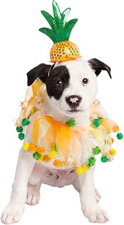 Pet Krewe Pineapple Hat and Collar Fits Dogs Size Small, Medium, Large or Extra Large - Perfect for Halloween, Parties, Photoshoots, Gifts for Dog Lovers (L)