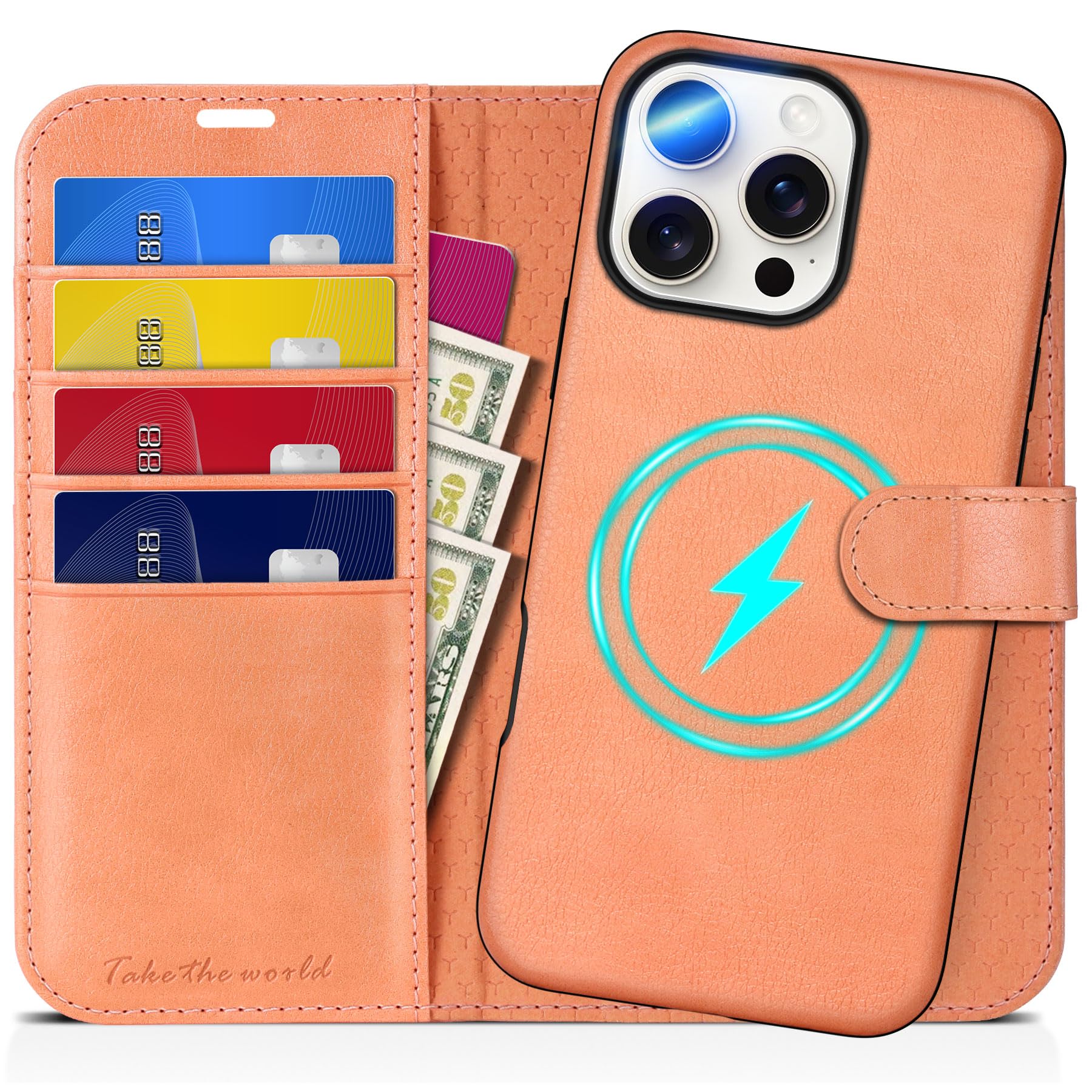 TUCCH Hülle für Galaxy S25 Edge, Abnehmbare RFID Blocker [4