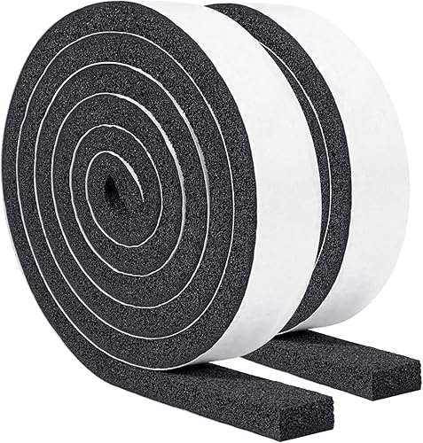 Yotache Cinta de sellado de 12 x 14 pulgadas tira de espuma de celda abierta para aislamiento de puerta insonorizada burlete de 13 pies de largo 2 disponible en Yaxa Colombia