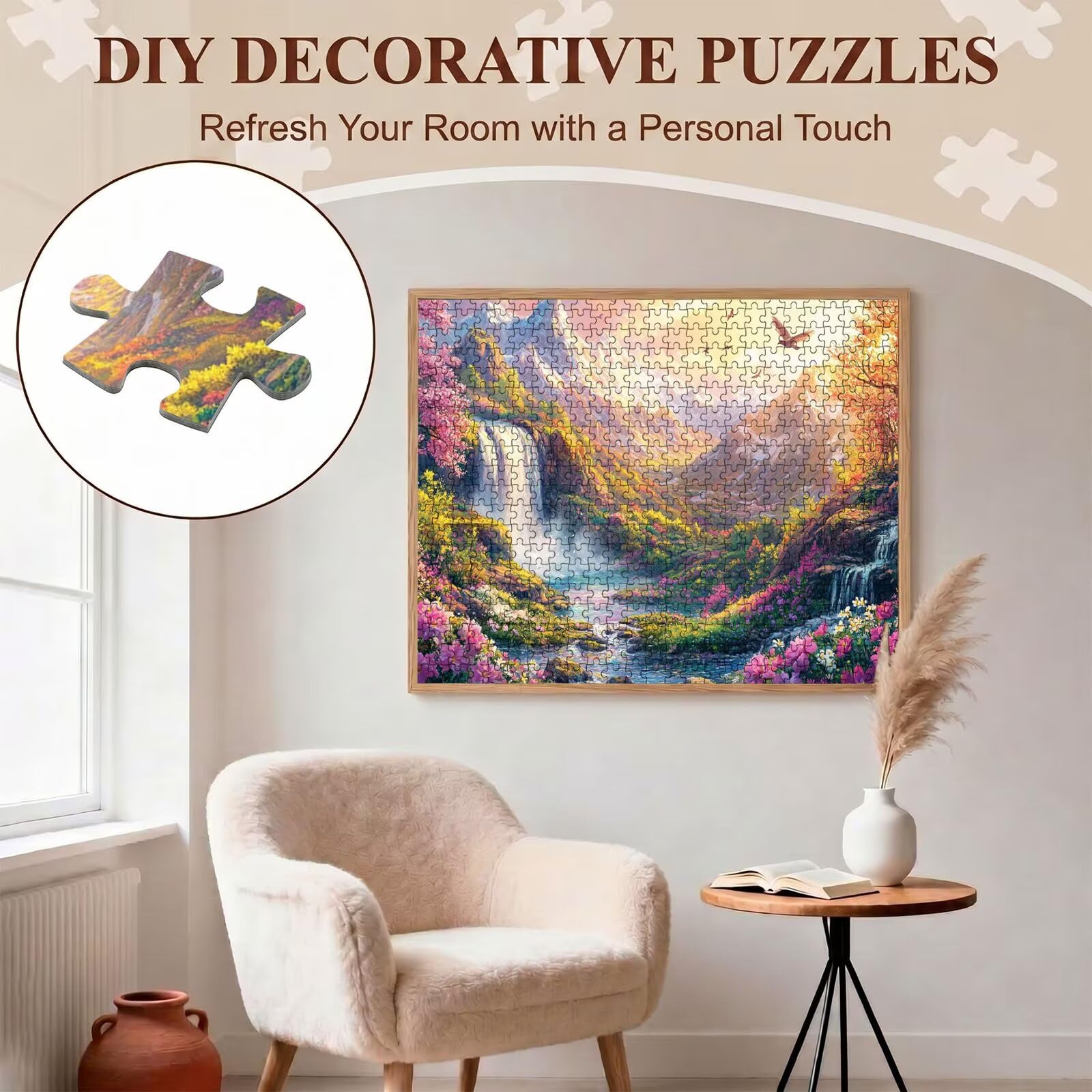 paesaggio uccello Puzzle 2000 Pezzi per Adulti, Puzzle in Legno - Collezione Classica con Poster Incluso - Sfida di Concentrazione e Passatempo Antistress, Gioco per Famiglia, 99 x 70 cm f0-527