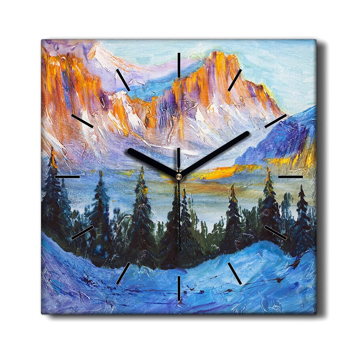 Horloge Murale sans tic-tac pour le Salon Décoration d'Hiver