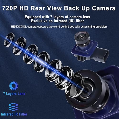 Miniatura 5 de EB5Z-19G490-A 590-421 Cámara de respaldo, cámara trasera de asistencia de estacionamiento compatible con Ford Explorer 2011 2012 2013 2014 2015