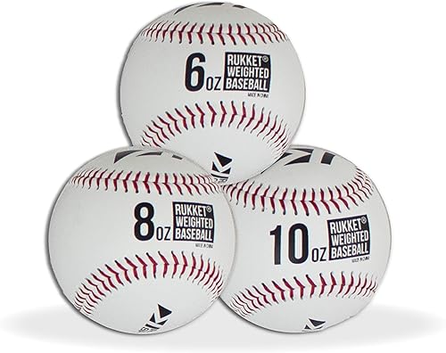 Miniatura 1 de Rukket - Pelotas de béisbol con peso, pelotas de lanzamiento de progresión para entrenamiento, pelotas de sóftbol pesadas para golpe, bateo y