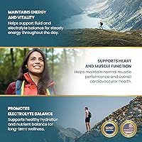 Vista 3 de Vykee Nutrition Cápsulas de citrato de potasio - Suplementos para el equilibrio electrolítico, la salud muscular y cardíaca, veganas, sin OMG, sin