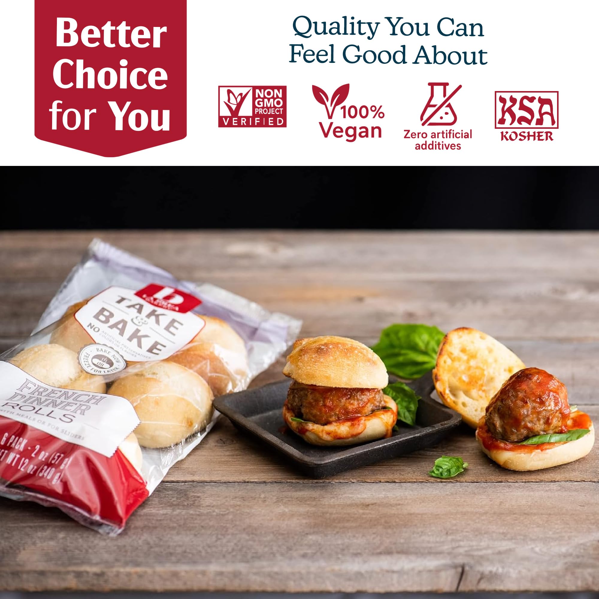 La Brea Dinner Rolls French Take Bake 6 Count 12 Ounce — view 7