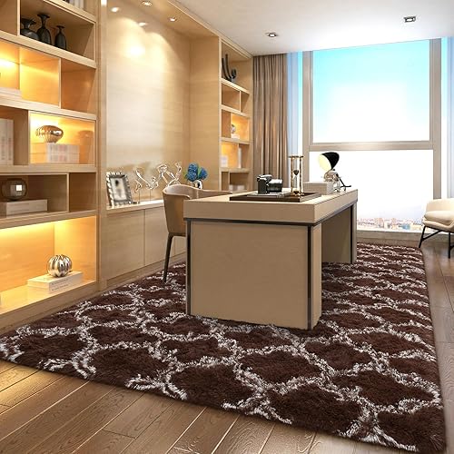 Miniatura 7 de HOMORE Luxury Bedroom Rug, 6x9 Feet Large Area Rug for Living Room, Modern Fluffy Rugs, Soft and Comfy Rug for Kids Nusery Dorm and Home Office,