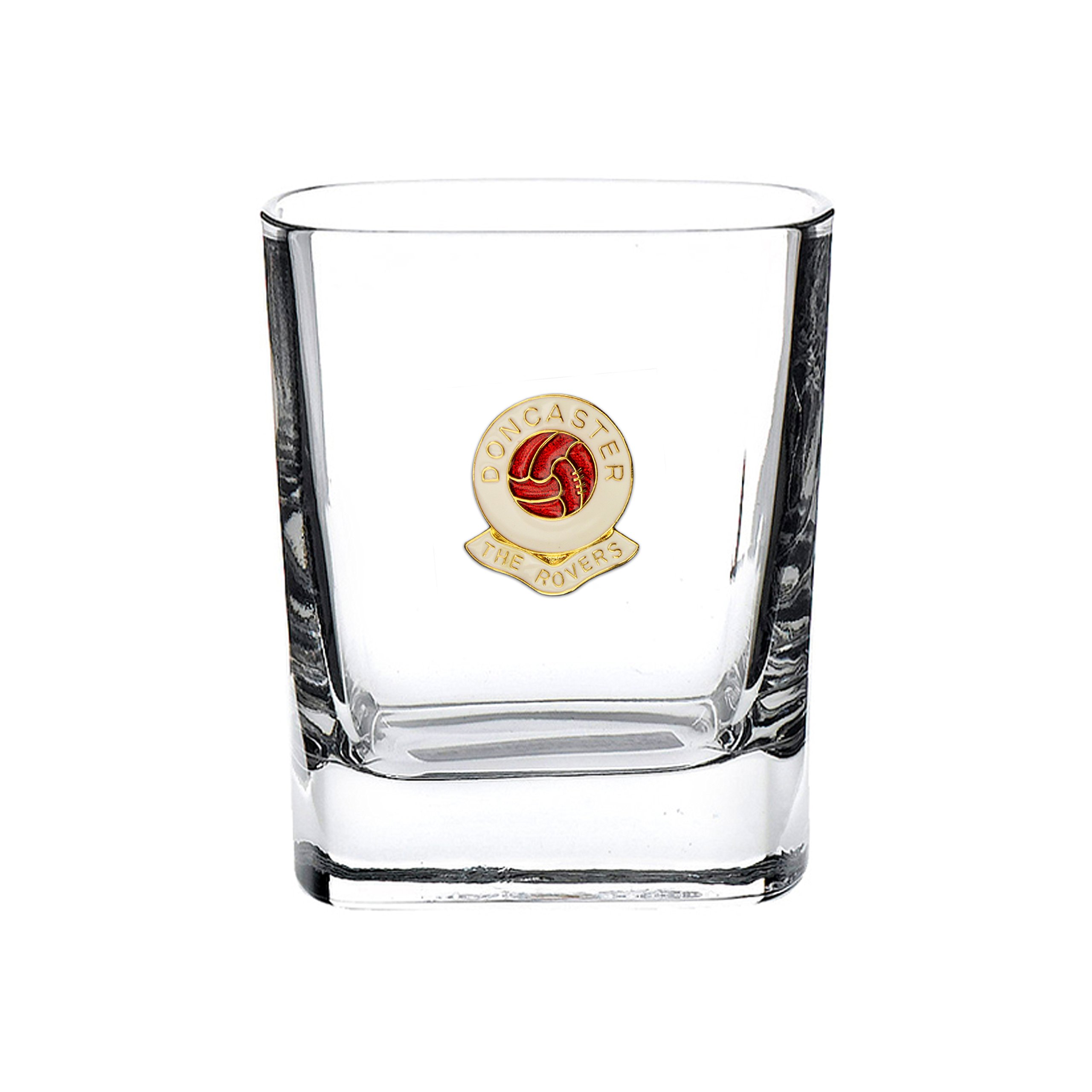 Knight Red And White Doncaster Rovers Football Club Mixer Glass
