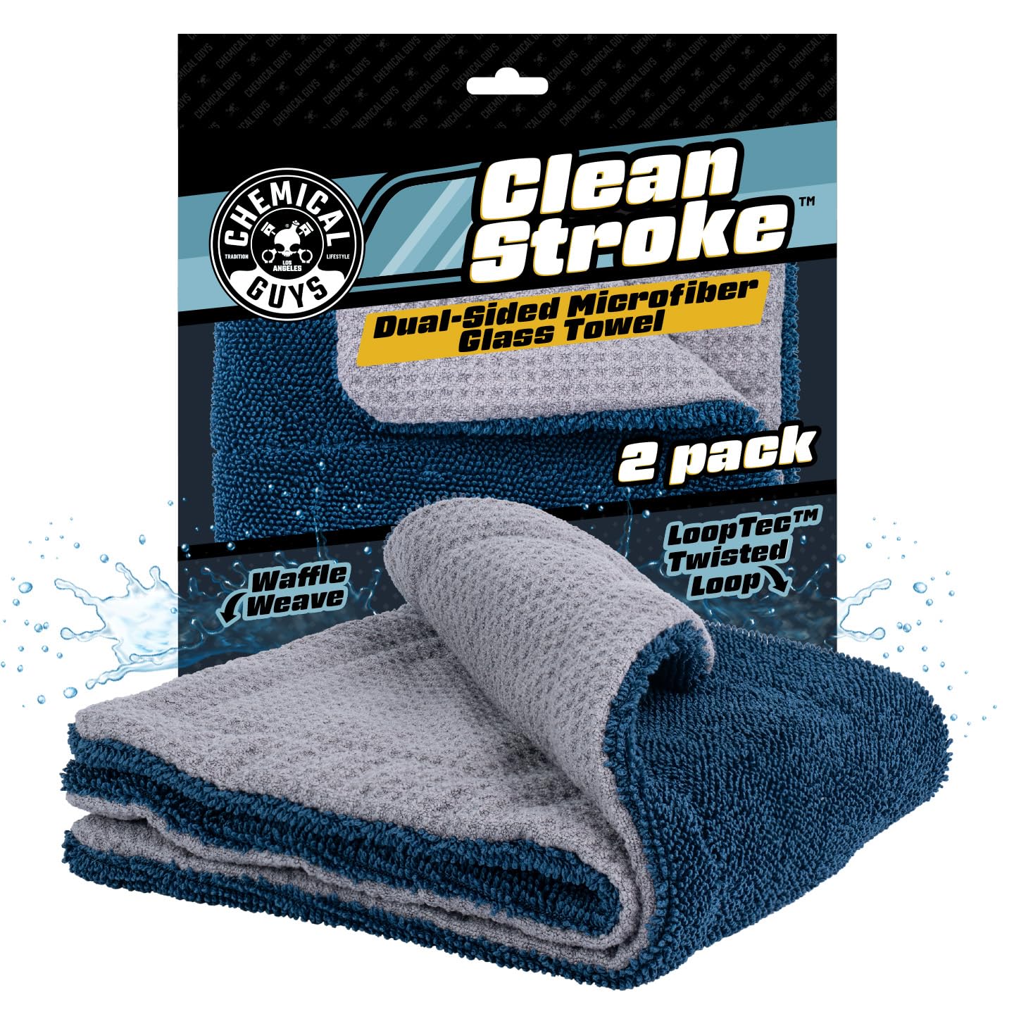 Chemical Guys Clean Stroke Microfiber Glass Towels