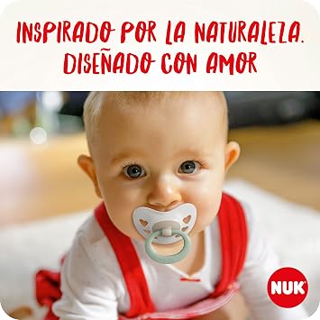 NUK Signature Day & Night Pacifier | 6-18 Months | Calms 95% of Babies | BPA-Free Silicone Heart Pacifiers | Glow in the Dark | Hearts | 4 Pack