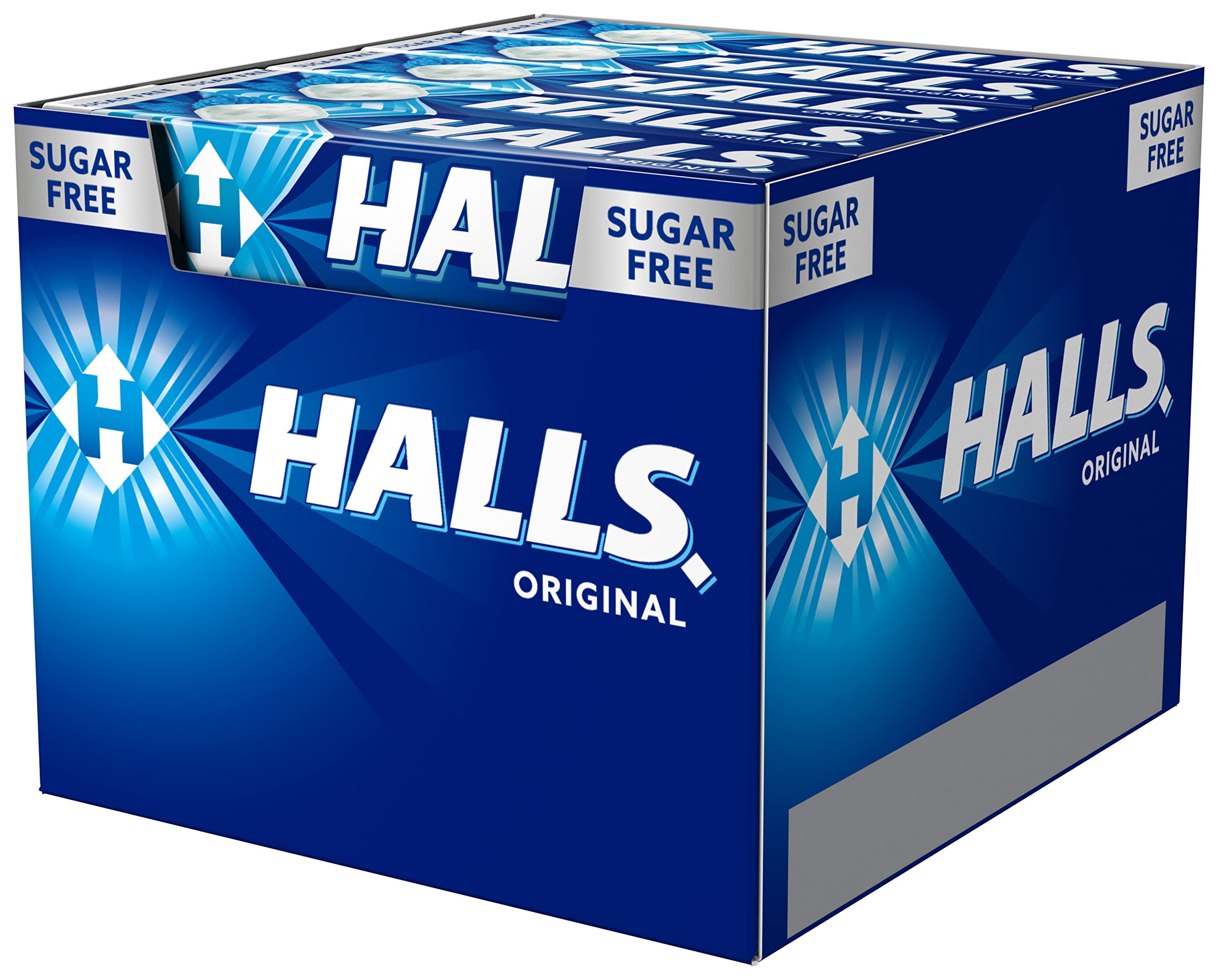 Halls Eucalipto Sin Azúcar, Caja 20 Sticks 32 g