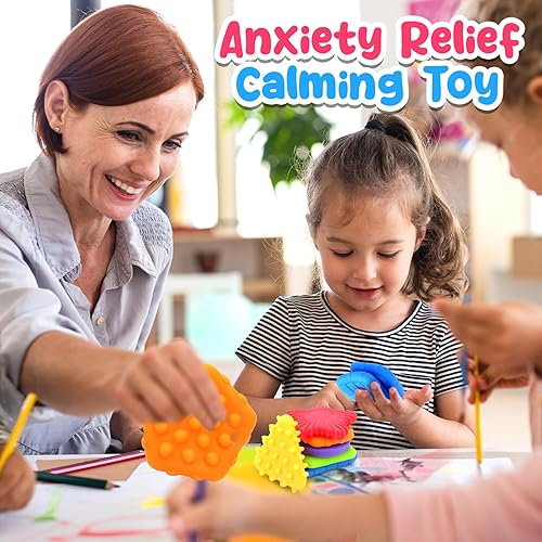 Vista 6 de Squishy Sensory Toys for Kids Toddlers: Super Soft & Textured Sensory Fidget Toy for Autistic Children Special Needs Stress Calming Toys for Kids