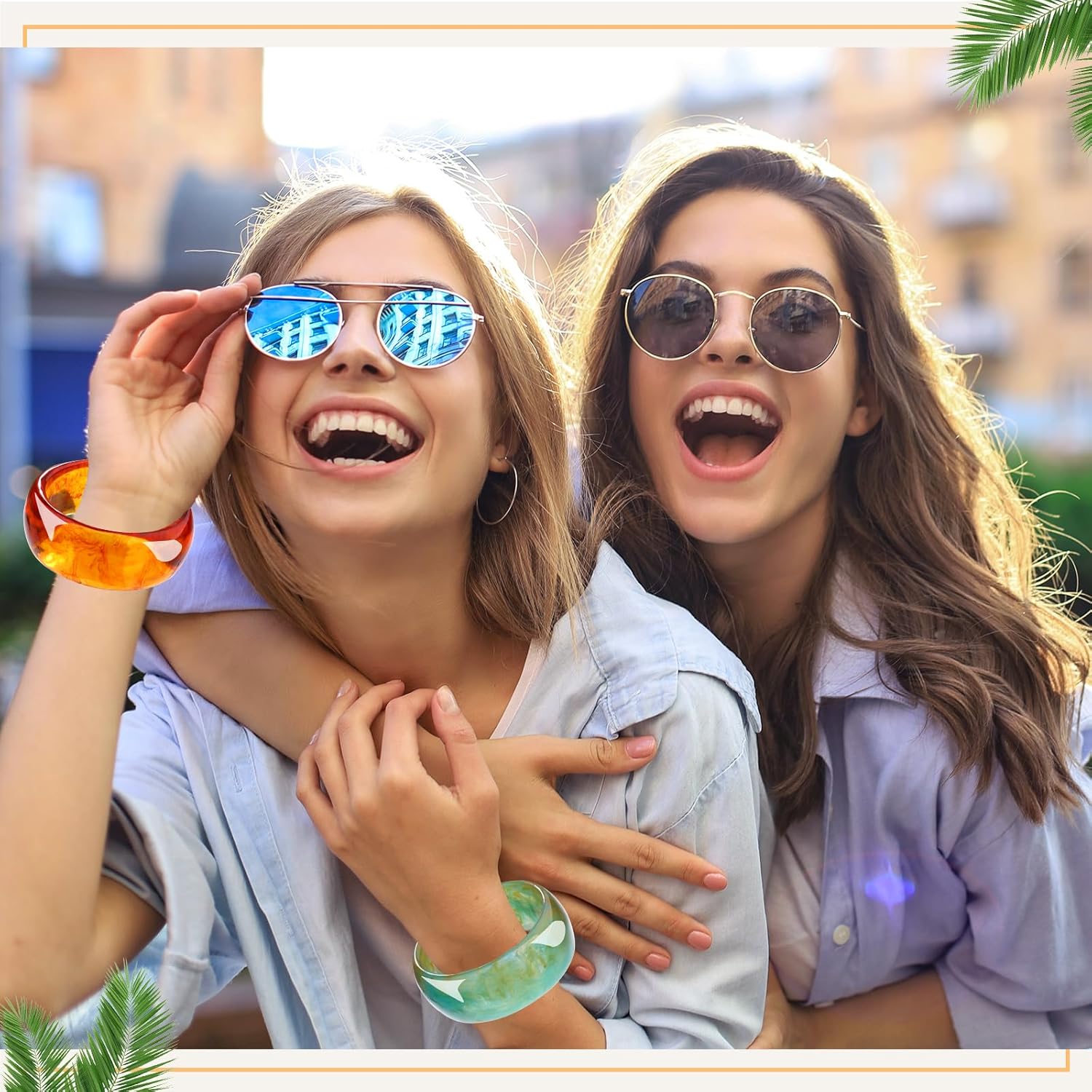 Acrylic Chunky Bangle Bracelets for Women,Square Acrylic Resin Bangle Wide Geometric Irregular Wristbands Women Plastic Bracelet for Women - Image 7