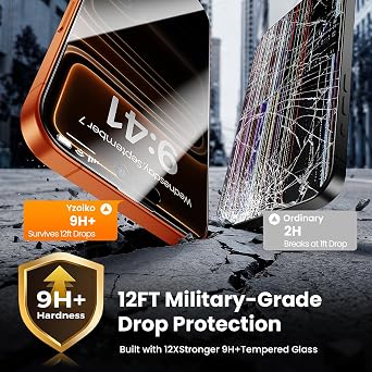 for iPhone 17 Pro Case with Privacy Screen Protector*2