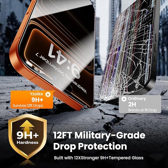 for iPhone 17 Pro Case with Privacy Screen Protector*2