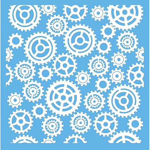 DecoArt Americana Stencil Gears and Cogs 12x12