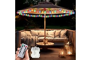 Patio Umbrella Lights Crystal String Lights