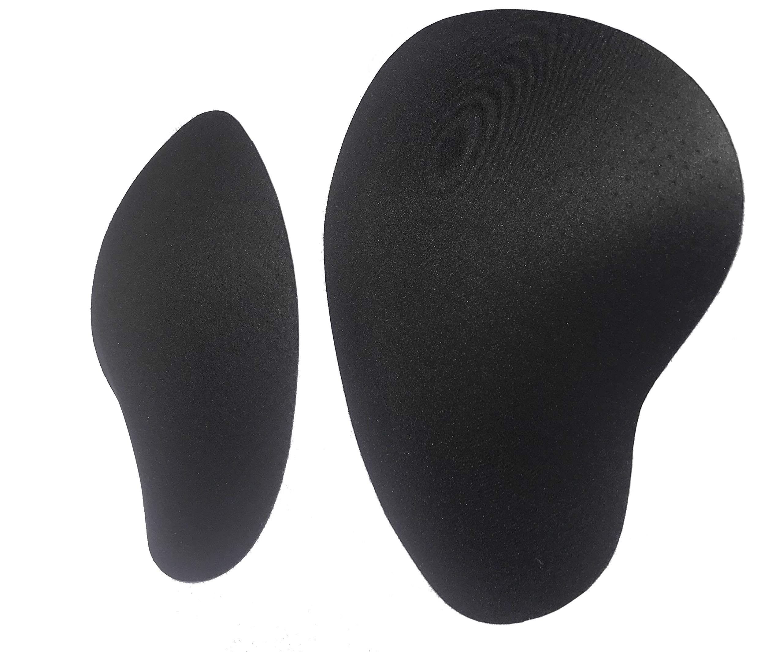 BIMEI 2PS Self-adhesive Sponge Thigh Pads Hip Pads Sponge Thigh Pads Hip Lifting Pads Crossdressing (XL, Black Mini)