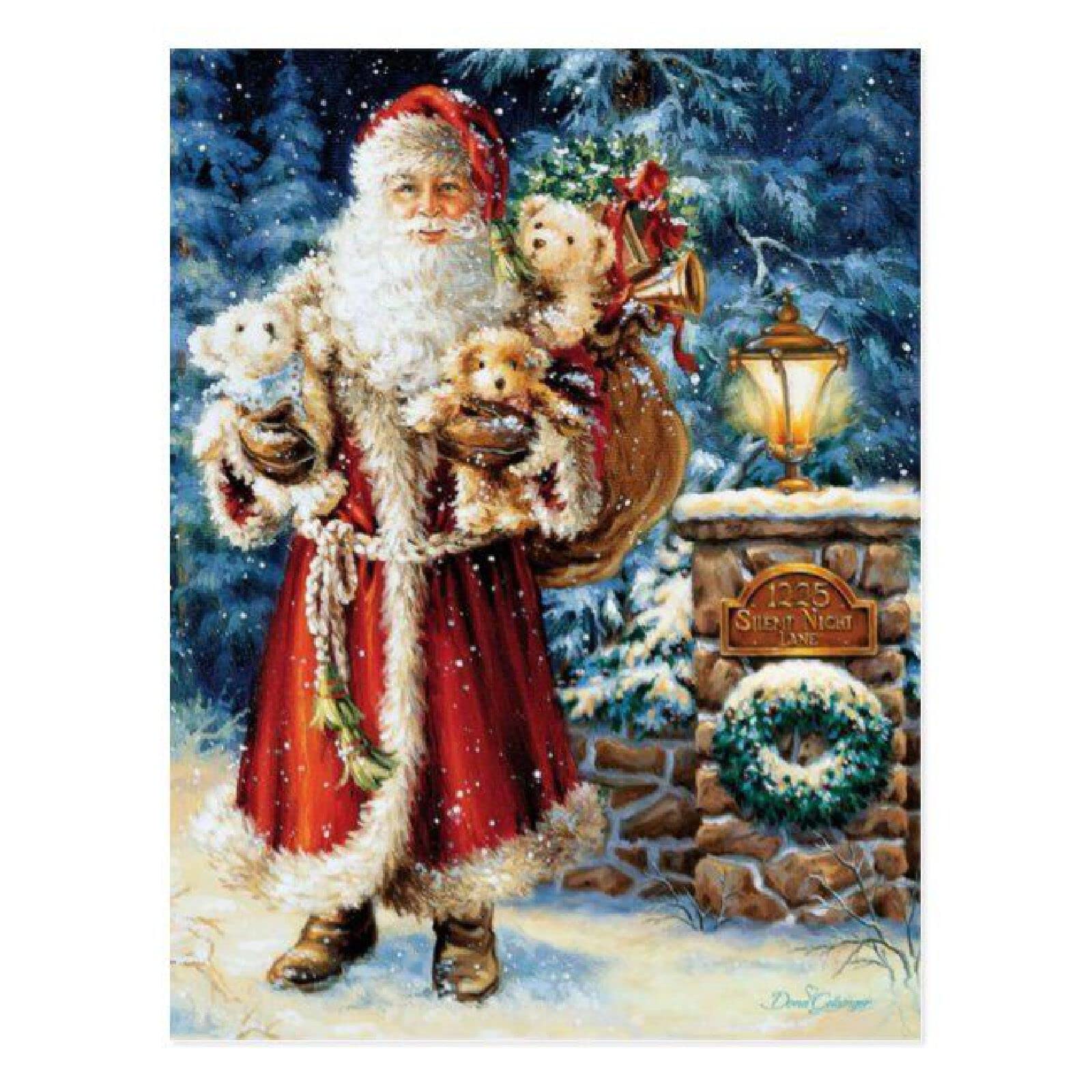 Peinture diamant 5D Père Noël activité DIY pour décoration salon