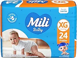 Mili Fralda Ultra Seca Jumbo Tamanho Xg 1X24