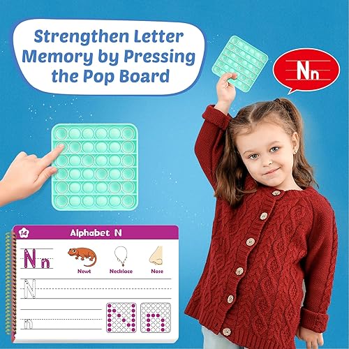 Miniatura 5 de Aizweb Práctica de escritura a mano para niños, aprender a escribir, actividades de aprendizaje preescolar preescolar de jardín de infantes, libro