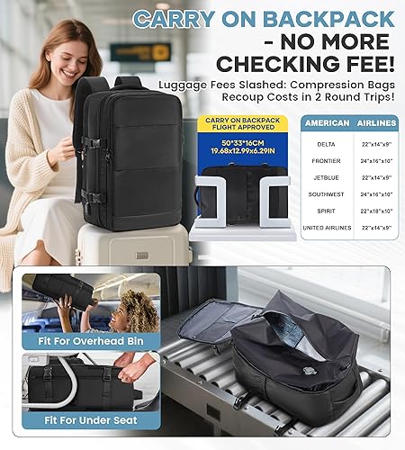 Vista 131 de VECAVE Mochila de viaje para laptop, mochila aprobada para vuelos,Mochila deportiva para universidad casual, E-peacockblue, Mochila para laptop