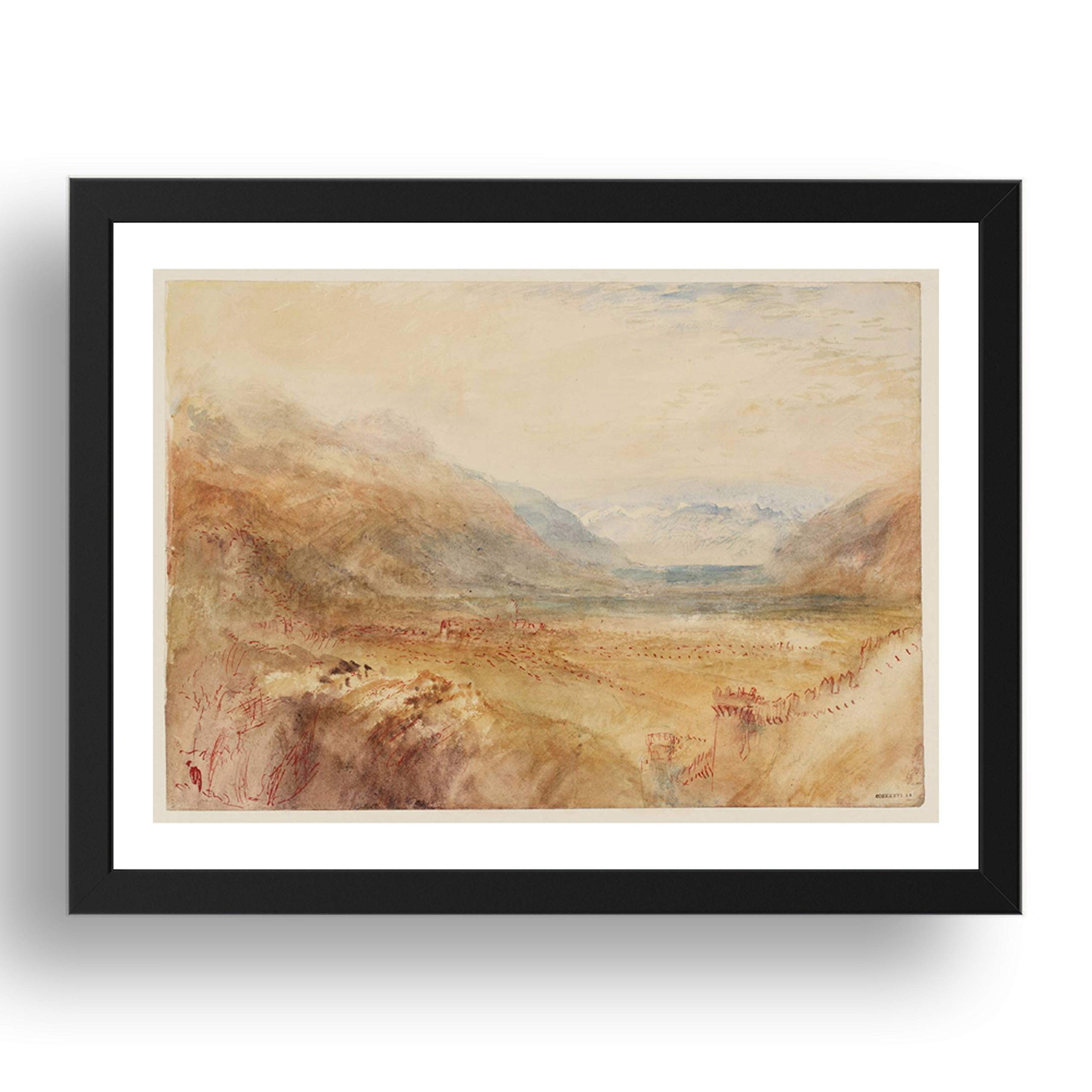 Affiche Turner Bellinzona A1 : l'art vintage d'un maître pour un intérieur élégant et raffiné