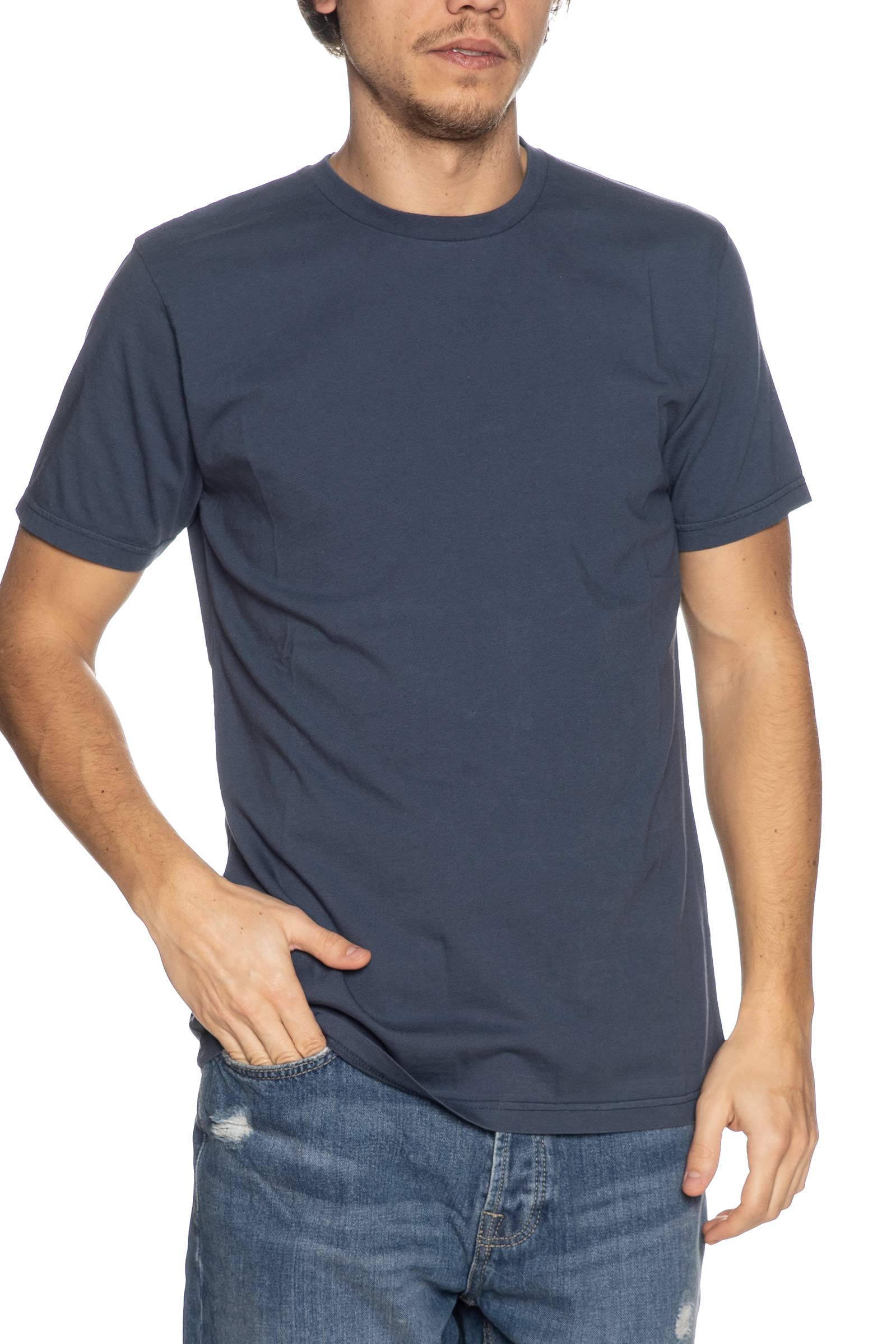 Colorful Standard Unisex Blue Classic Organic T-Shirt - Petrol - Petrol - L